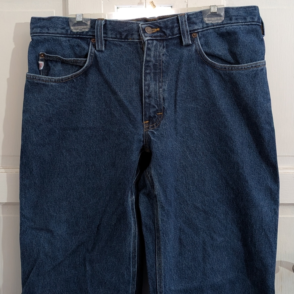 Duluth Trading Co 36x32 Relaxed Fit Blue Jeans - Picture 2 of 7